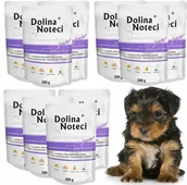 Mokra karma dla psów - Dolina Noteci JUNIOR MINI Wątróbka z Królika z Ozorami z Jelenia MAŁE RASY Zestaw 10 x 100g  od 95zł +DO 3% ZWROTU W PROGRAMIE LOJALNOŚCIOWYM ZEST-DNP-100-JUN-KR - miniaturka - grafika 1