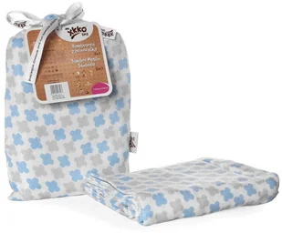 XKKO Bambusowy muślinowy otulacz XKKO BMB 120x120 - Scandinavian Baby Blue BMB120040 - Akcesoria do karmienia - miniaturka - grafika 2