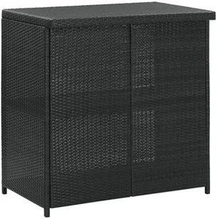 vidaXL 3-częściowy zestaw mebli barowych, polirattan, czarny 313471 - Stoły z krzesłami vidaXL 3-częściowy zestaw mebli barowych, polirattan, czarny 313471 - Stoły z krzesłami - miniaturka - grafika 5