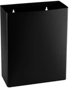 Kosze na śmieci - Faneco Kosz na śmieci naścienny 23 litry stal czarna - miniaturka - grafika 1