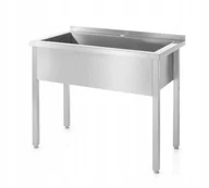 Meble gastronomiczne - Hendi Stół z basenem jednokomorowym -spawany 1000x700x(H)850 812860 812860 - miniaturka - grafika 1