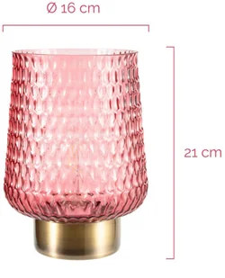 PAULEEN Pauleen Rose Glamour lampa stołowa LED, bateria - Lampy stojące - miniaturka - grafika 3