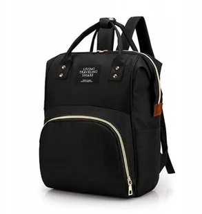 Plecak torba mamy do wózka organizer 3w1 czarny - Torby i organizery dla mam - miniaturka - grafika 2