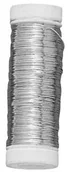 Pozostałe akcesoria dla plastyków - Rayher Hobby Rayher 2403600 Srebrny drut z rdzeniem z miedzi, 0,25 MM , szpulka 100 m 24-036-00 - miniaturka - grafika 1