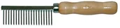 Szczotki i furminatory - Croci croci c6bi0112 grzebień z drewnianym uchwytem, szerokość uzębienie - miniaturka - grafika 1