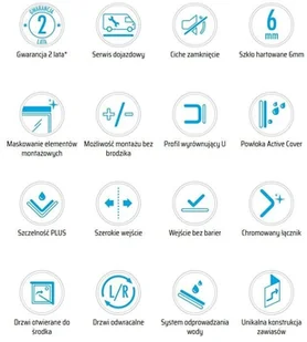 Deante Kabina prysznicowa 173-175cm KERRIA PLUS KTSX041P, KTSX041P - Kabiny prysznicowe - miniaturka - grafika 4