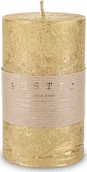 Świece - Art Pol Pol Pl Świeca Rustic Metalic Walec Średni Złoty 134764 - miniaturka - grafika 1