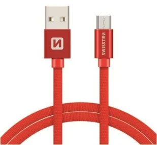 Swissten przewód do transmisji danych TEXTILE USB MICRO USB 3 M CZERWONY 71527301 # Wpisz kod MDC5PL22 i uzyskaj dodatkowe 25 % rabatu na ten produkt promocja do 17.05.2020 - Ładowarki do telefonów - miniaturka - grafika 2