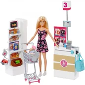Akcesoria dla lalek - Barbie Supermarket zestaw z lalką FRP01 - miniaturka - grafika 1
