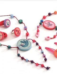 Zestaw biżuterii drewnianej ptaszki- - Prace ręczne dla dzieci - miniaturka - grafika 3