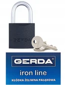 Kłódki - Gerda Kłódka Żeliwna Iron Line Kzzs 3 Klucze S75 - miniaturka - grafika 1