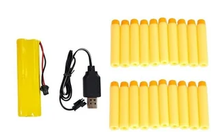 Import LEANToys Duży Pistolet na piankowe naboje do modyfikacji Złóż Sam LT-5089-0 - Zabawki militarne - miniaturka - grafika 5