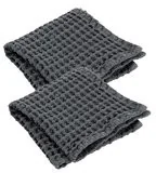 Blomus Zestaw 2 ręczniczków BLOMUS Magnet Caro, grafitowy, 30x30 cm) - Dywaniki łazienkowe - miniaturka - grafika 2