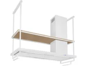 Okapy kuchenne - Nortberg Metropolis Premium Wood White Matt 150 - miniaturka - grafika 1