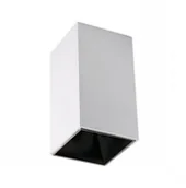 Oprawy, klosze i abażury - v-tac Oprawa Sufitowa V-TAC GU10 Kwadrat Natynkowa Biały+Czarny 74x74x140mm VT-882 - miniaturka - grafika 1