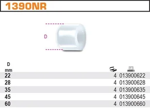 Beta KOŃCÓWKA WYMIENNA DO 1390N/60 1390N/R60 - Młotki - miniaturka - grafika 2