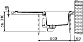 Franke Java JAG 611 cappuccino 114.0368.219 - Zlewozmywaki - miniaturka - grafika 4
