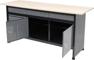 VOREL Biurko stół szafka warsztatowa na narzędzia 1700 x 600mm 58456 - Stoły warsztatowe - miniaturka - grafika 3