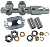 Głowice termostatyczne - Vario Term Zestaw All in One Twins, Kolor: Grafit metaliczny, Orientacja zaworu: Lewy, Rodzaj instalacji: Alu Pex - 16x2 mm ATSGSO212CFK/L/PEX - miniaturka - grafika 1