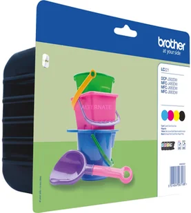 Brother Zestaw tuszy LC221 BK/C/M/Y (LC221VALBPDR) - Tusze oryginalne - miniaturka - grafika 2