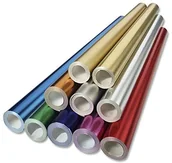 Pozostałe akcesoria dla plastyków - Folia aluminiowa jednostronnie polipropenową, 50 cm X 10 m, złoto - miniaturka - grafika 1