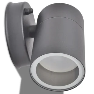 vidaXL Lampy ścienne zewnętrzne 2 szt., stal nierdzewna, dół - Lampy ścienne - miniaturka - grafika 5