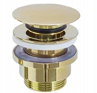 Korki do umywalek - Rea Korek umywalkowy uniwersalny klik-klak L.Gold - miniaturka - grafika 1