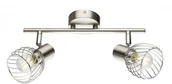 Lampy sufitowe - Globo Lighting Oświetlenie Texas Reflektor sufitowy Nikiel matowy, 2-punktowe 54809-2 - miniaturka - grafika 1