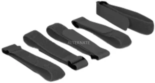 DeLock DeLOCK Kabelbinder opaska kablowa zapięcie na rzepy 18704, czarny 18704 - Akcesoria do nawigacji - miniaturka - grafika 2