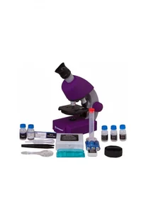 Bresser Mikroskop Junior 40x-640x purpurowy 70121 - Mikroskopy i lupy - miniaturka - grafika 2