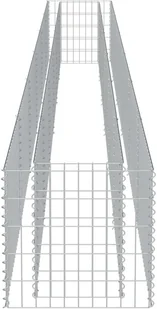 vidaXL Donica gabionowa z galwanizowanej stali, 540 x 50 x 50 cm - Donice - miniaturka - grafika 4