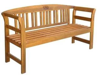 vidaXL Ławka ogrodowa z drewna akacjowego, 157 x 45 x 82,5 cm - Ławki ogrodowe vidaXL Ławka ogrodowa z drewna akacjowego, 157 x 45 x 82,5 cm - Ławki ogrodowe - miniaturka - grafika 2