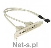 DeLOCK Gniazdo 2xUSB 2.0 na śledziu - Kontrolery - miniaturka - grafika 7