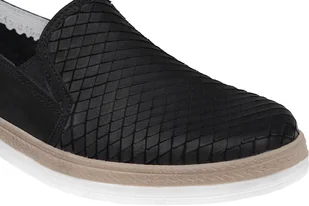 Simen Półbuty wsuwane Slip On 0106 Czarne 62219365 - Slip on damskie - miniaturka - grafika 5