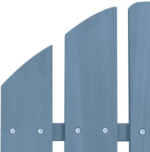 vidaXL Krzesło ogrodowe Adirondack z podnóżkiem, jodłowe, niebieskie! 315865 - Fotele i krzesła ogrodowe - miniaturka - grafika 6