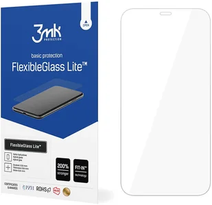 3MK Niepękające szkło hybrydowe Flexible Glass Lite do Apple iPhone 12/12 Pro 12238X10 - Szkła hartowane na telefon - miniaturka - grafika 3