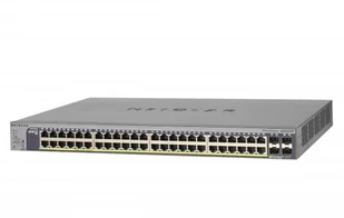 Netgear GS752TP-200EUS 52-Port Gigabit Smart Managed Pro portowe przełączniki PoE + i 4 SFP ports Czarny GS752TP-200EUS - Switche - miniaturka - grafika 3
