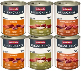 Animonda GranCarno Edycja specjalna GranCarno Original Adult, 6 x 800 g - Pakiet mieszany, 3 smaki - Mokra karma dla psów - miniaturka - grafika 2