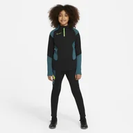 Piłka nożna - Nike Dzianinowy strój piłkarski dla dużych dzieci Dri-FIT Academy - Czerń CW3621-013 - miniaturka - grafika 1