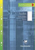 Wkłady do segregatora - Clairefontaine 1731 °C wkłady do kołonotatnika DIN A4 (francuska linie, 50 kartek, 210 X 297 MM) Biały, biały 50 arkuszy 1733C - miniaturka - grafika 1