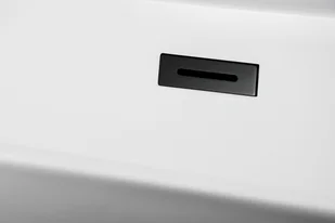 Corsan Wanna narożna Intero lewa 160 cm z szeroką krawędzią i wykończeniem czarnym 648714 - Wanny - miniaturka - grafika 8