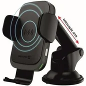 Uchwyty samochodowe do telefonów - Uchwyt telefonu Swissten S-GRIP W2-HK3 s bezdrátovým nabíjením 65010607) Czarny - miniaturka - grafika 1
