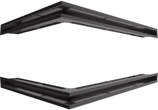 Kratki.pl Kratka wentylacyjna luft narożny prawy 547x766x60 mm - kolor czarny LUFT/ - Akcesoria kominkowe - miniaturka - grafika 5