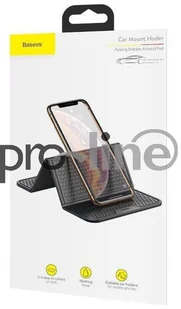 Baseus Podstawka antypoślizgowa do smartfona SUWNT-01 (kolor czarny) - Uchwyty samochodowe do telefonów - miniaturka - grafika 5