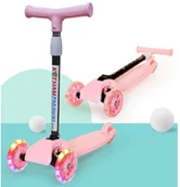 Hulajnogi - LED KOCHAMZABAWKI Hulajnoga Trójkołowa składana dla 2 Latka AS2 - miniaturka - grafika 1