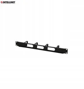 Intellinet Organizer Kabli Intellient Rack 19\" 1U 4x48mm czarny 204279 - Szafy rack - miniaturka - grafika 5