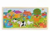 Układanki dla dzieci - Nieprzypisany Układanka Puzzle - Farma 45x22x0,5 ADAR0745 - miniaturka - grafika 1