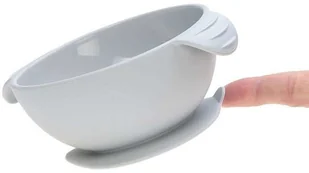 Lassig Miseczka silikonowa z przyssawką Little Chums Mysz szara solution-bc-6146-0 - Miseczki i talerzyki dla dzieci - miniaturka - grafika 6