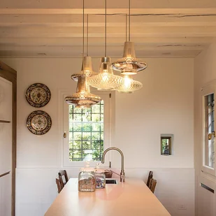 AILati Lampa wisząca Giulietta 130 cm, srebrny metalik - Lampy sufitowe - miniaturka - grafika 4