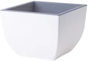 Donice - FORM PLASTIC Doniczka Muna 35 kwadrat biały + bet. 34,5 cm - miniaturka - grafika 1